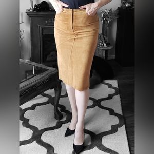 Beautiful suede pencil skirt